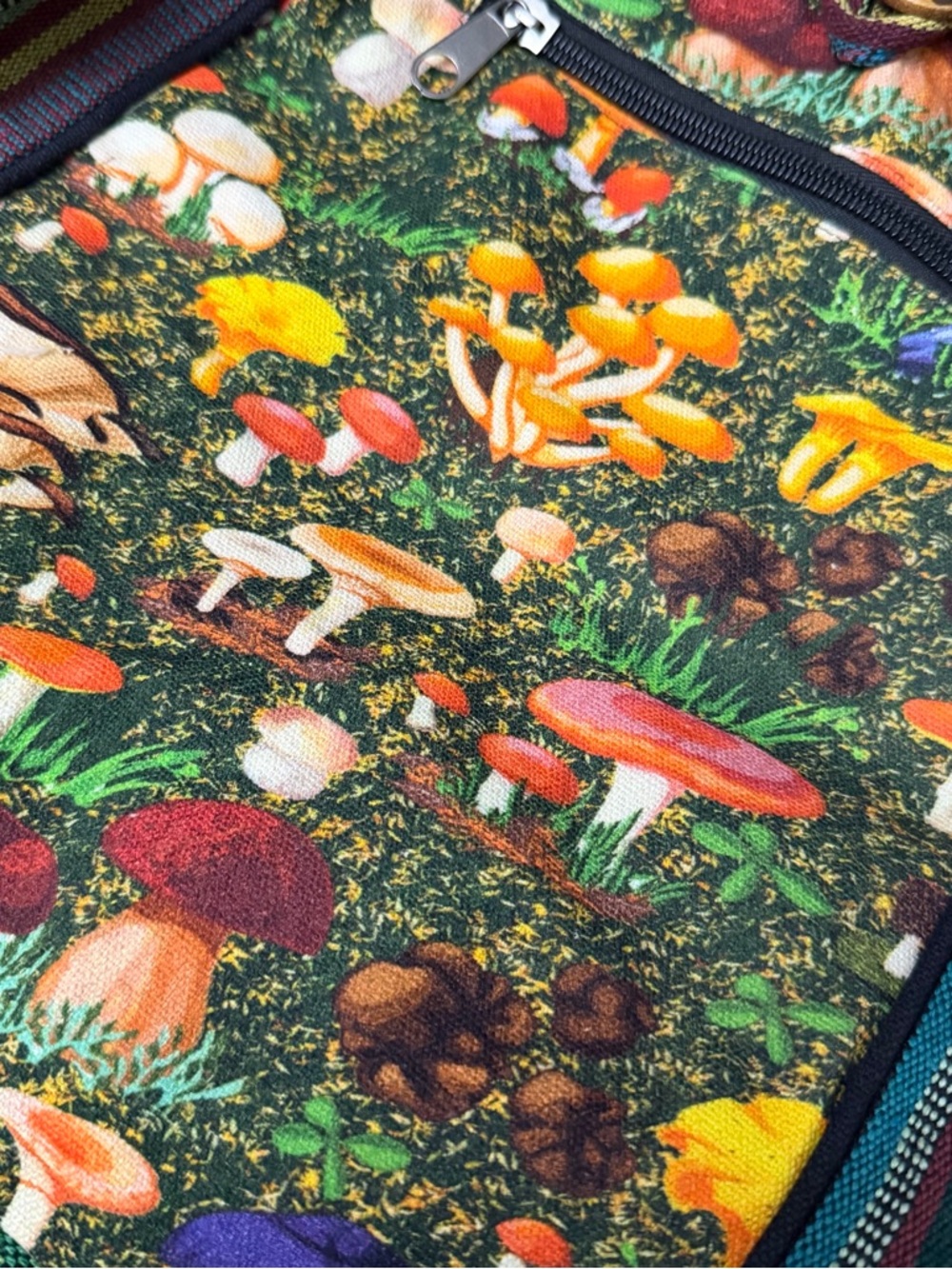 Kathmandu Mushroom Print Crossbody Bag - Picture 7 of 11